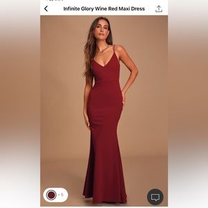 NEW Lulus - Infinite Glory Maxi Dress - Red Wine